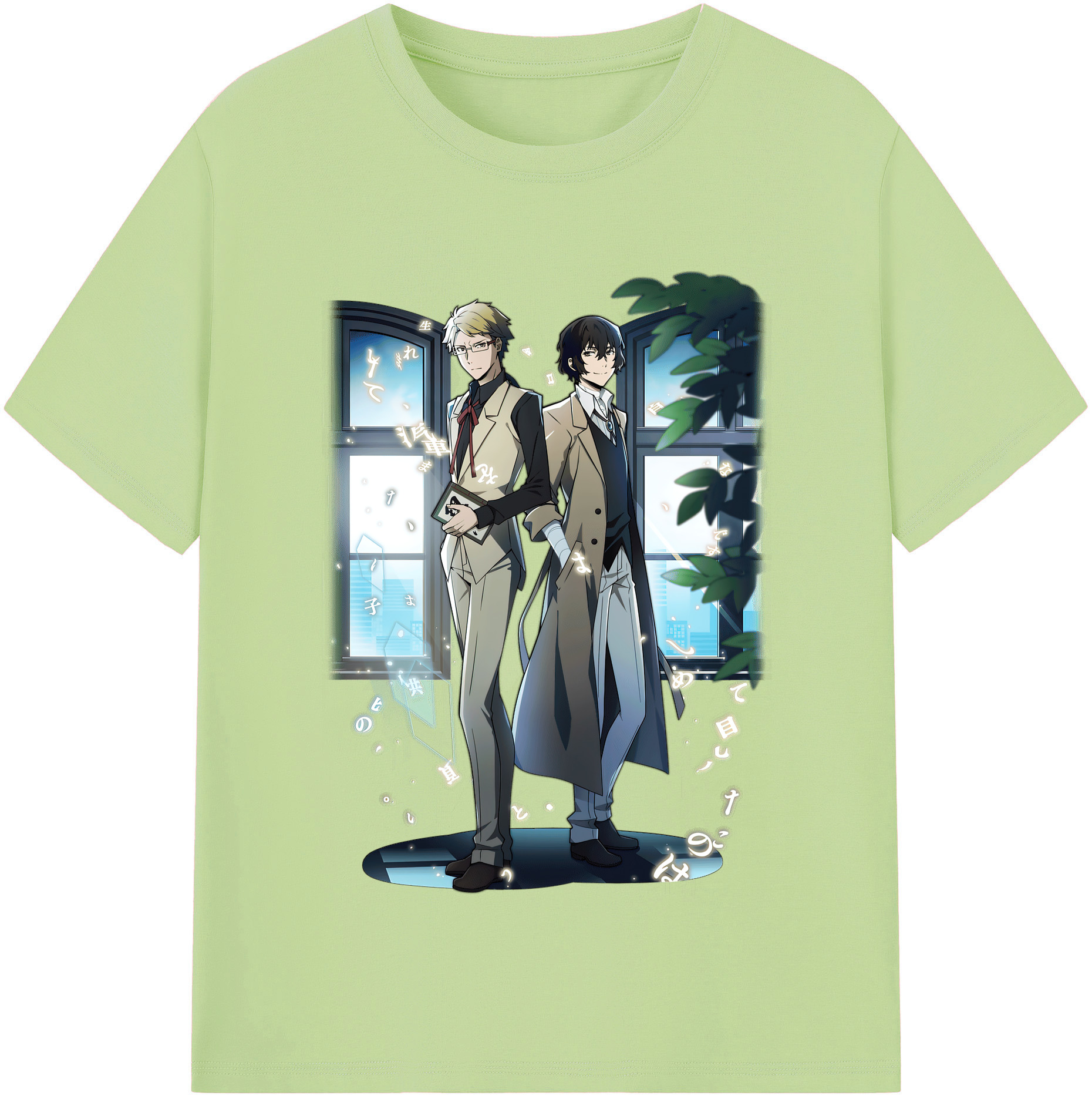 （画像用） 文豪ストレイドッグス Bungo Stray Dogs 綿100％半袖Tシャツ（フロントプリント）